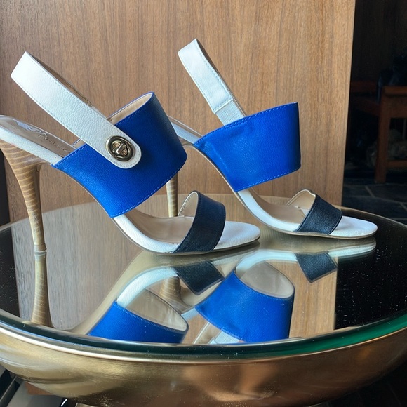 Size 8 summer open toe heels - Picture 1 of 7